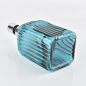 High quality Blue two sets Glass bathroom accessories sets