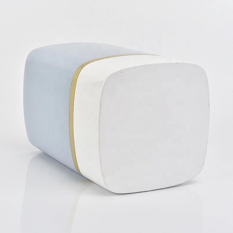 Custom Square Concrete Candle Vessel