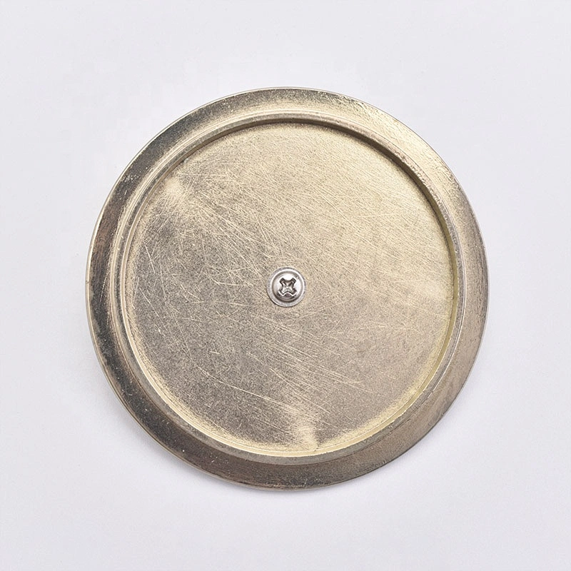 In bulk Custom round gold metal lids for candle jars
