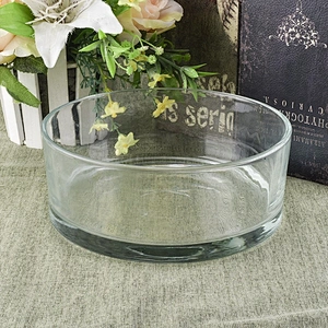 Large Capacity Round Shaped Crystal clear jars for candles