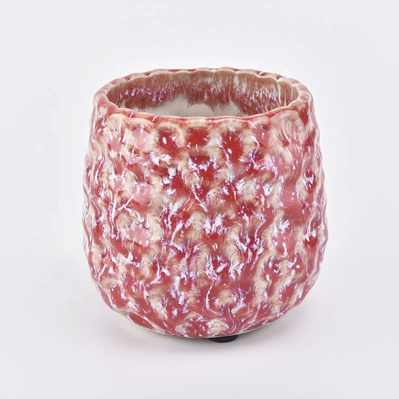 Lotus votive ceramic candle jar wholesales