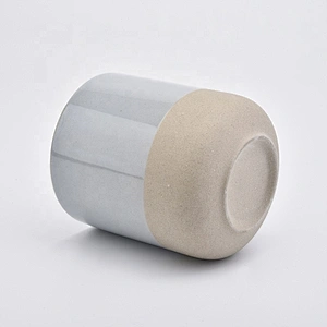 Matte tea light ceramic candle container 10oz
