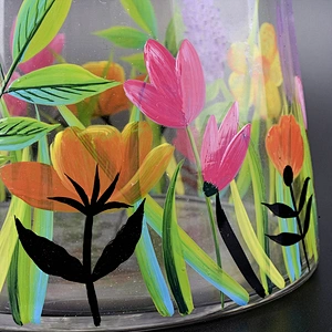 Round glass candle jar custom home decor