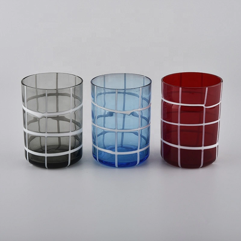 Sunny crystal luxury blue tealight glass candle tumbler