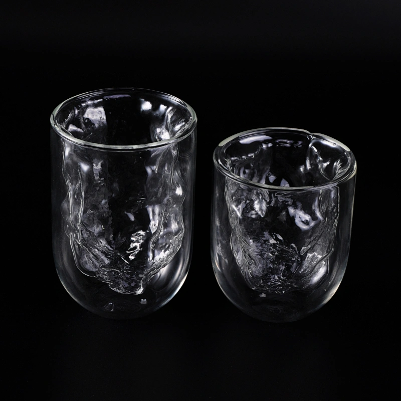 Unique Double Walled Glass Cup For Juice