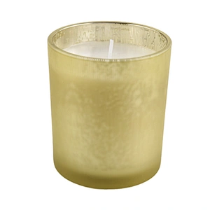 Sunny golden matte tealight candle glass jar holders 10oz 20oz
