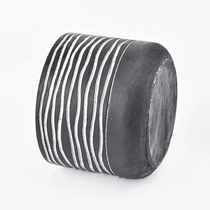 Home decoration for wedding Matte black Concrete Candle Holders Wholesales