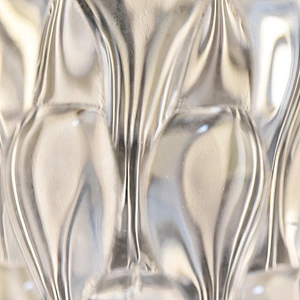 8oz unique embossed high-white glass candle holder glass jar for hotel decoration
