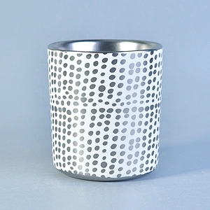 10oz Wedding Party Electroplating Ceramic Candle Holder