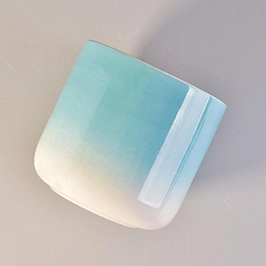 8oz 10oz 12oz Wedding decor blue luxury ceramic candle holder