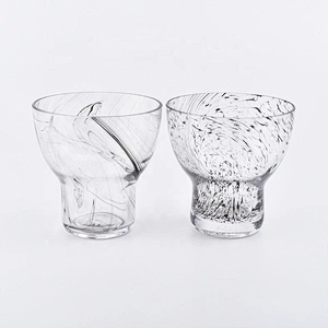 8oz 10oz Crystal glass tea light candle holder home decoration