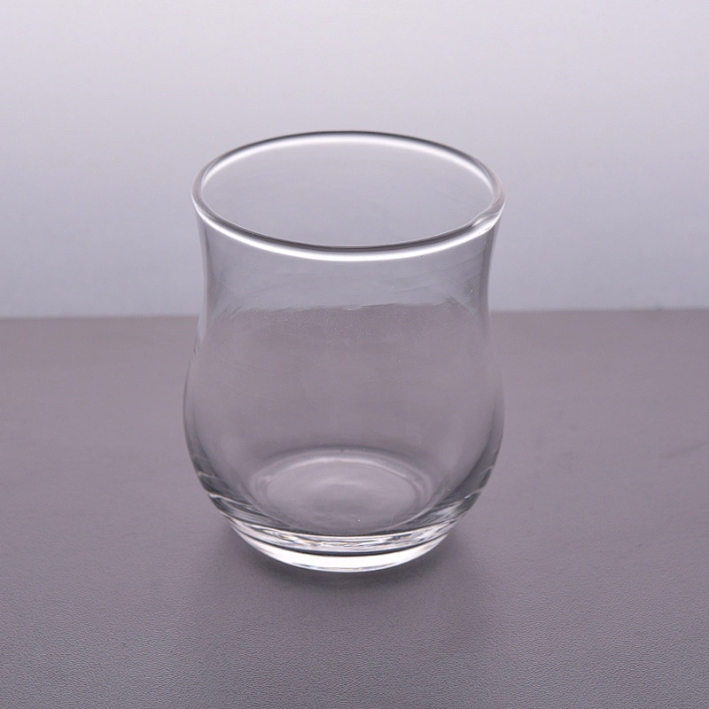 high white transparent glass candle holder for home decor soy wax candle jar