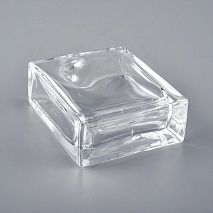60ml Flat-Square Clear Glass Bottle for wholesale