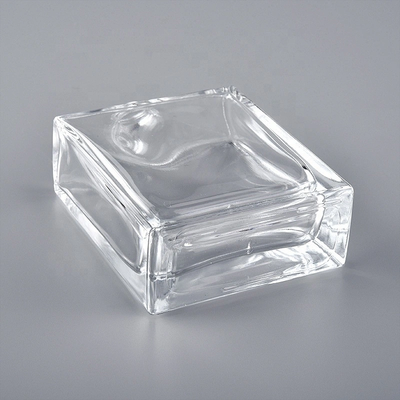60ml Flat-Square Clear Glass Bottle for wholesale