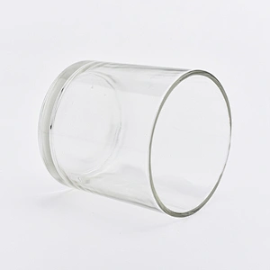 home decor cylinder glass candle jar