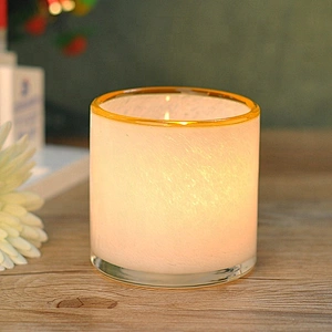 560ml High-end Straight Side Glass Candle Jar Empty