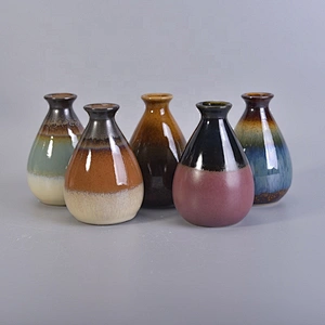 Color decorative aroma ceramic diffuser reed bottle 200ml