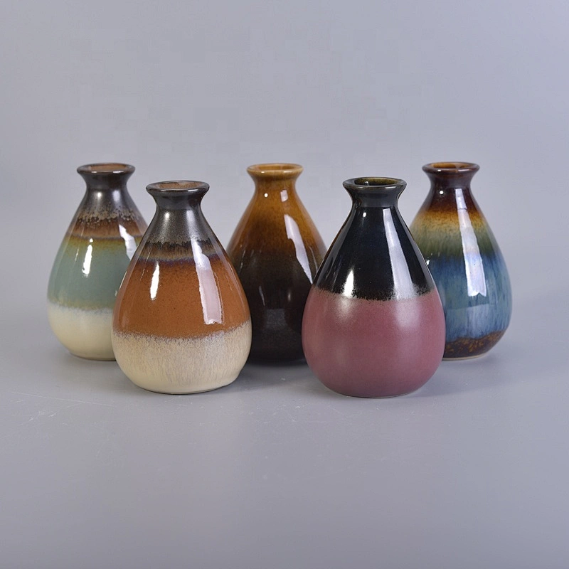 Color decorative aroma ceramic diffuser reed bottle 200ml