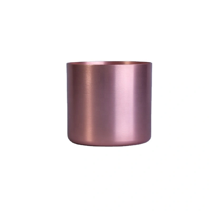 Sunny design metal aluminum metallic candle jar