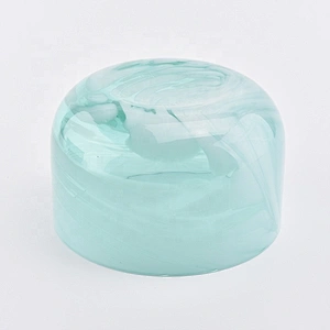 Marble Pattern Glass Candle Bowl Jars For Candle Making