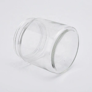 Sunny custom decorative large clear glass candle containers 20oz