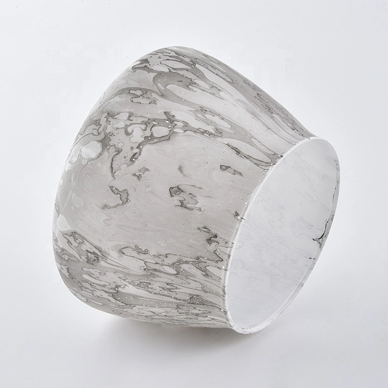 Home Decorative Water Transfer Candle Jar Glass Wholesale