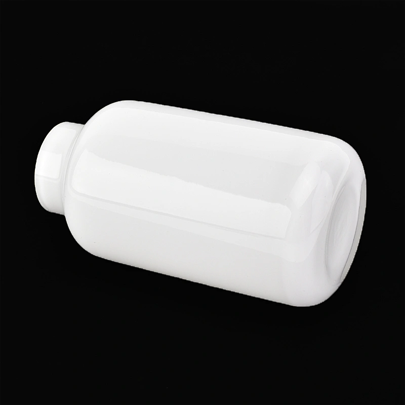 500ml white cylinder overlay glass reed diffuser bottles