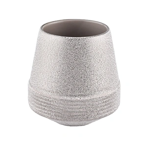 10oz 12oz 20oz Wholesales custom silver electroplated luxury glass candle jar