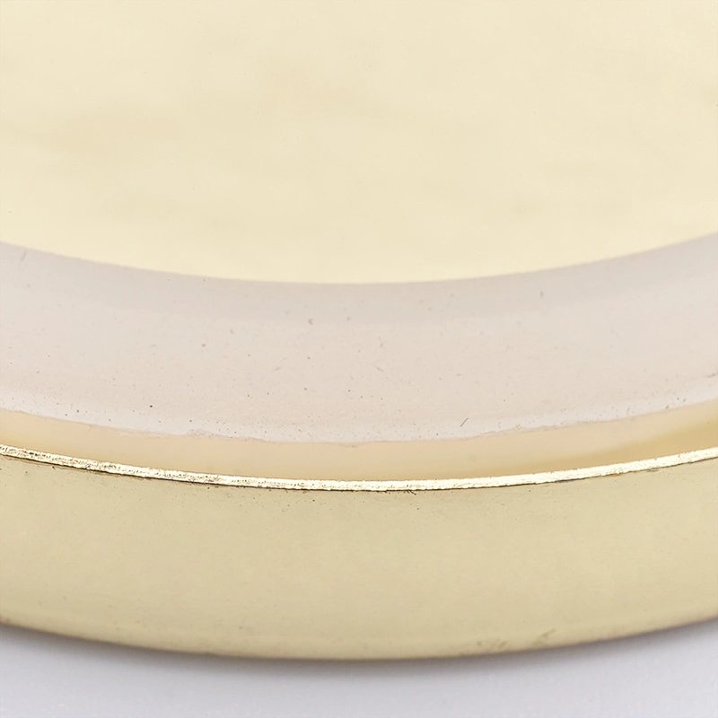 Stainless steel metal lid for candle jars