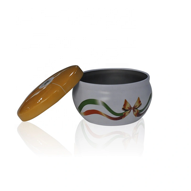 Hot sale 250ml voitve metal candle holder with lid