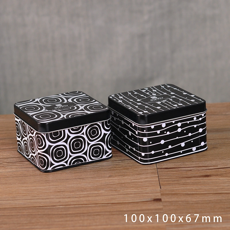 Square Shaped Tin Candle Jar Metal Jar For Candle Making