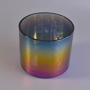 12oz Wholesales vintage electroplated glass candle jars in bulk