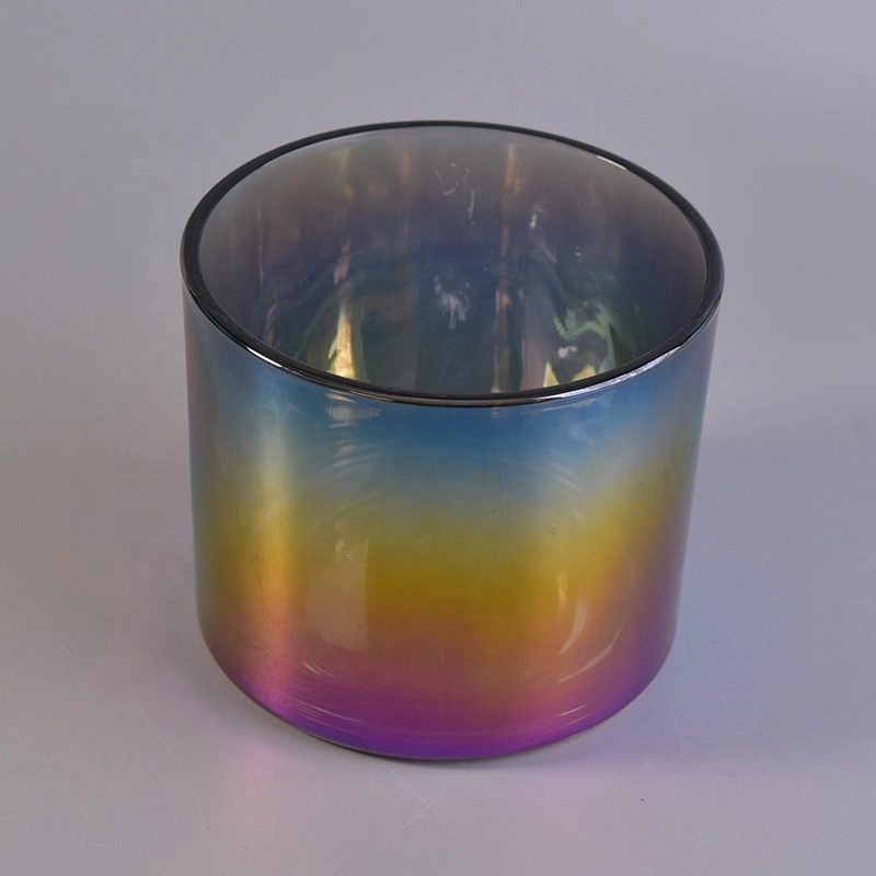 12oz Wholesales vintage electroplated glass candle jars in bulk