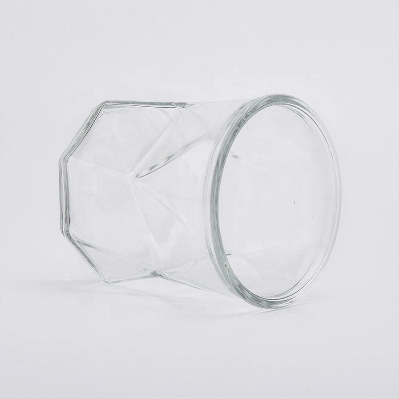 Sunny crystal luxury clear tealight glass candle jar 8oz 10oz 11oz