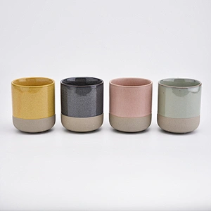 10oz cylinder sand soil candle holder for home decorations