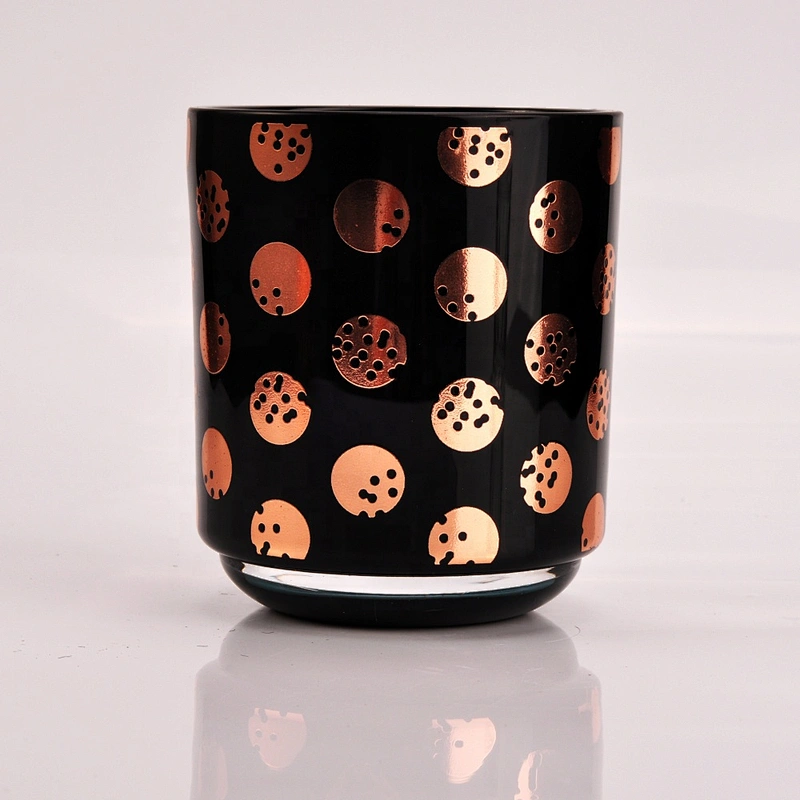 Sunny votive black glass candle holder 10oz 12oz