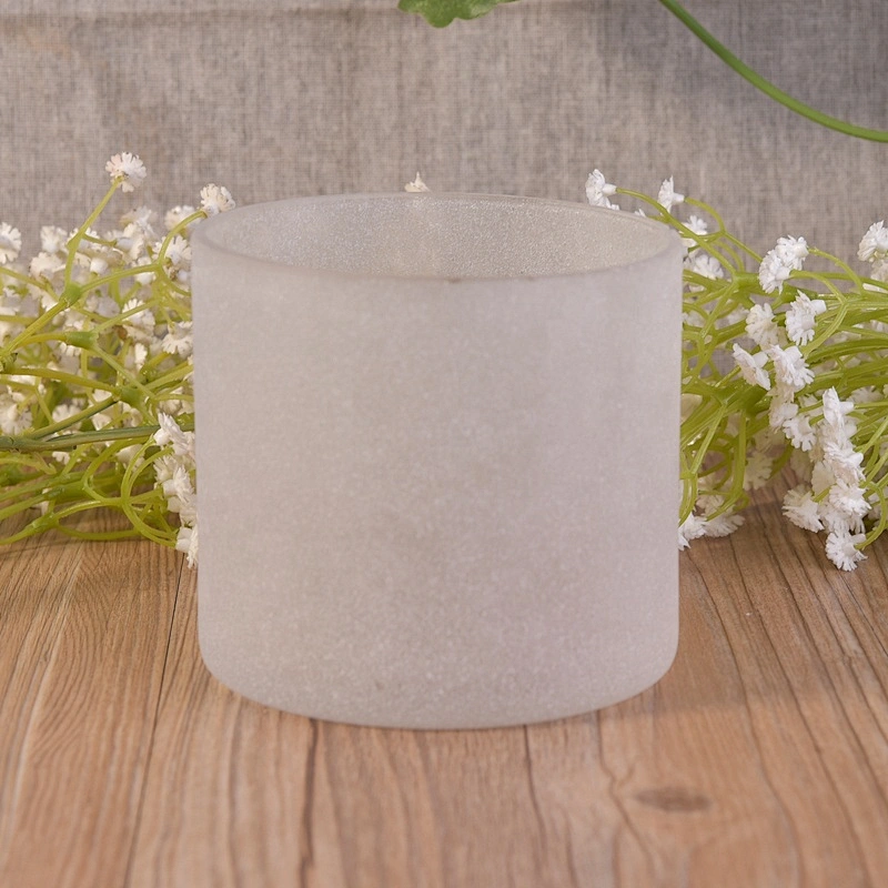 14 oz Crystal matte glass candle jar home decor