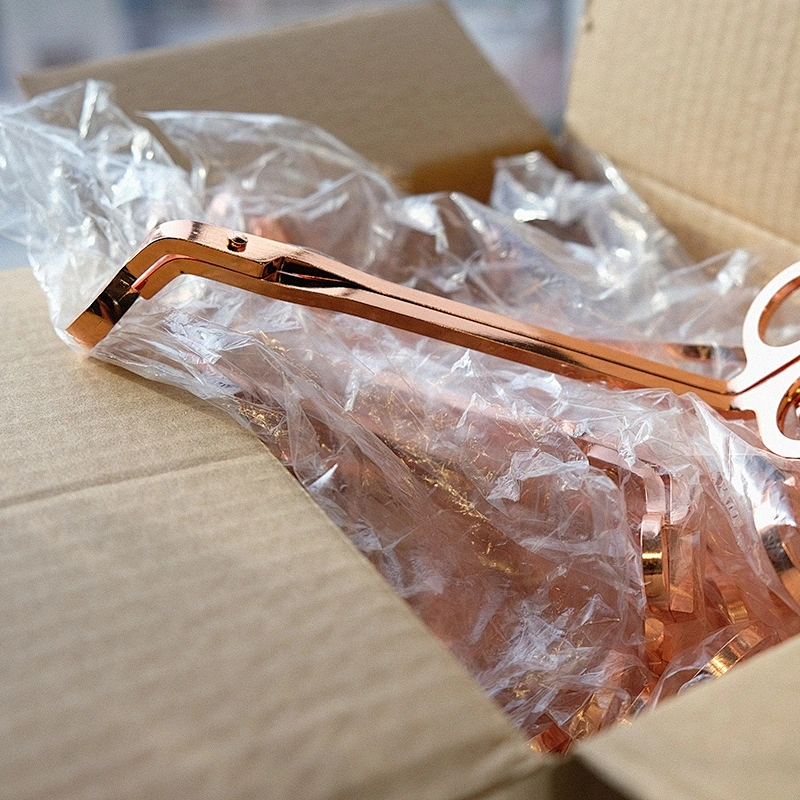 home decor rose gold stainless steel candle wick trimmer