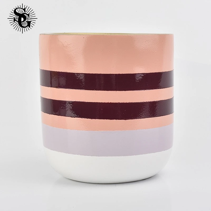 Sunny slap up 380ml 410g colourful colored concrete candle containers