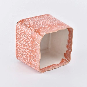 Square table Ceramic Candle Holders Candle Vessels wedding decoration
