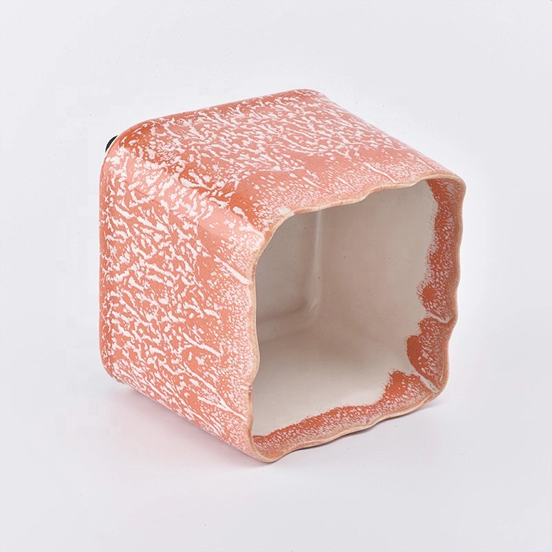Square table Ceramic Candle Holders Candle Vessels wedding decoration