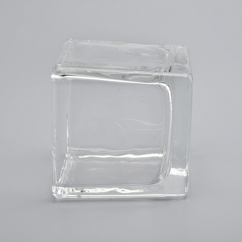 70ml 120ml 280ml Square Shaped Glass Candle Holder Wholesale