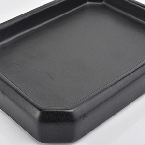 glazing black ceramic glass bath accessories sets ceramic facial soap dish