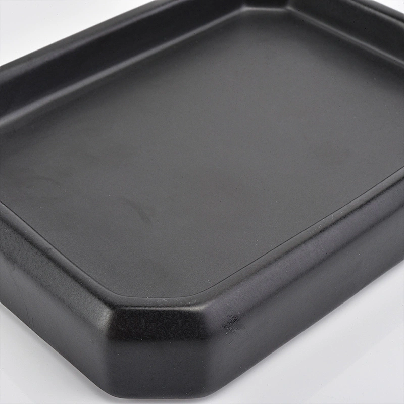 glazing black ceramic glass bath accessories sets ceramic facial soap dish