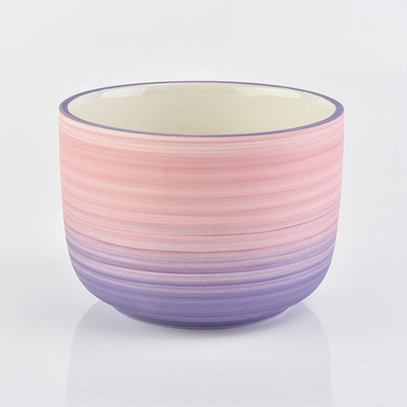 Mix color ceramic candle jars and candle holders for your home fragrance