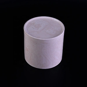 Wholesales cylinder iridescent candle ceramic jar home decor