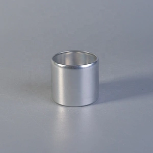 Silver round Metal Aluminum candle tins with lid