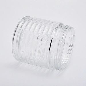 18oz wholesales clear glass candle jars home decorations candle containers