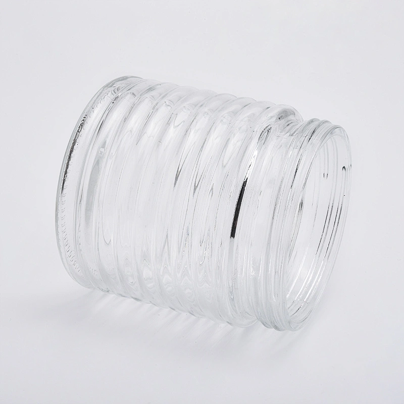 18oz wholesales clear glass candle jars home decorations candle containers
