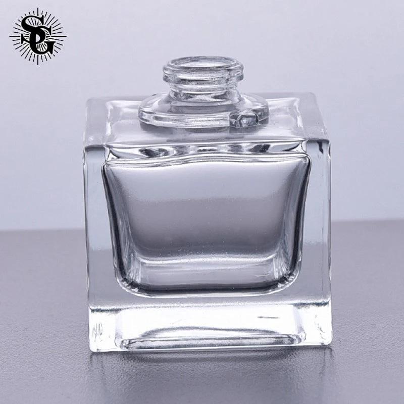 Sunny 36ml 1oz glass perfume bottle transparent square bottle for car